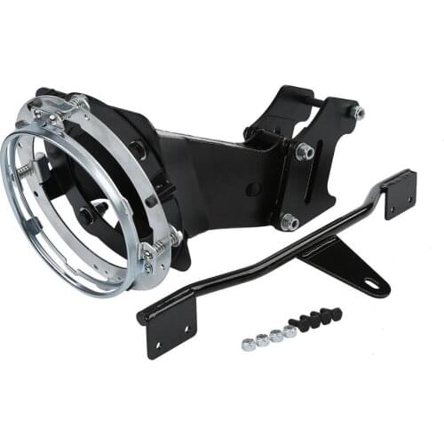 Motorcycle Fairing Mount Kit 7" Headlight Ring For Harley Dyna Street Bob Wide Glide 06-17 Low Rider FXDL 06-09 16-17