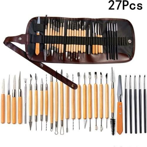Multi-tools Ceramics Clay Sculpture Polymer tool set Beginners DIY Craft Sculpting Pottery Modeling Carving Smoothing Wax Kit