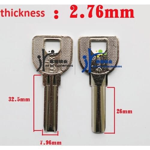 Blank Key Embryo Semi circular double Slot Crescent Copper JC050