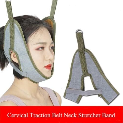 Cervical Traction Belt Neck Stretcher Band Vertebrae Recovery Health Care Neck Stretch Fixing Straps for Adult Children