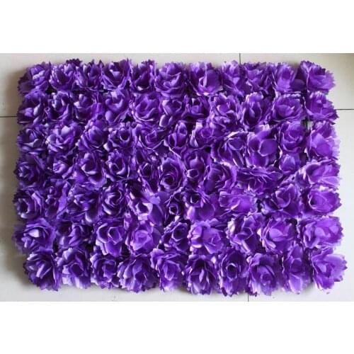 SPR EMS Free Shipping purple Artificial silk rose flower wall wedding decorations flower backdrop table centerpiece sales