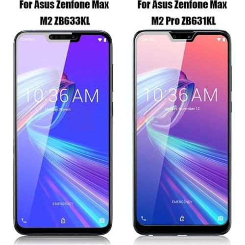 5PCS Full Cover Glass For Asus Zenfone Max M2 ZB633KL Max Pro M2 ZB631KL Screen Protector For Zenfone Max Pro M1 ZB601KL ZB602KL