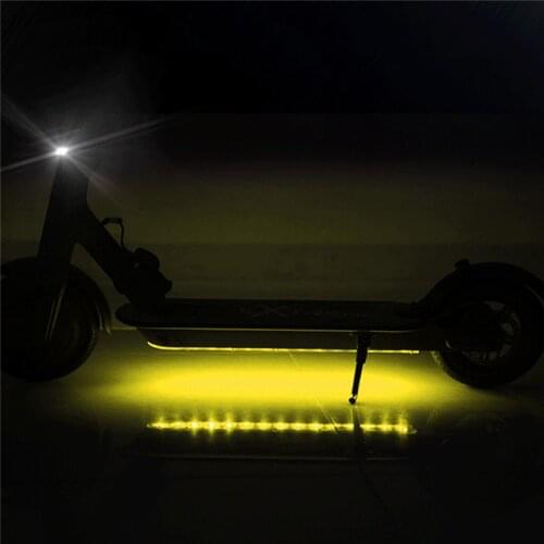Bluetooth LED Light-Up Light Strip Flashlight Bar Lamp for Xiaomi M365 Electric Scooter Acrylic Chassis Lamp Band Belt