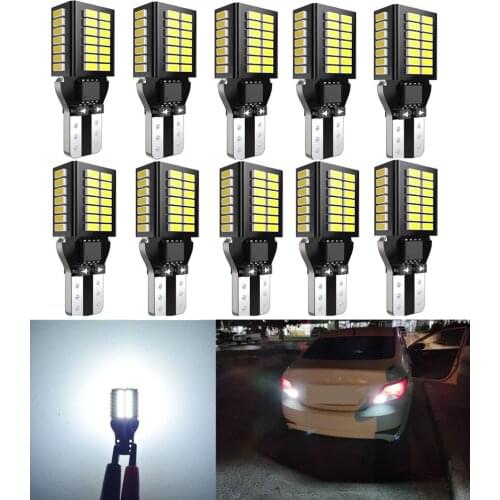 10pcs LED Bulbs T15 W16W For Renault Koleos 2 NonFL (2019) megane 2 3 clio 4 captur duster scenic 2 Canbus White Reverse Lights