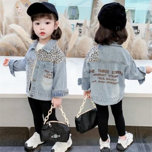 Loose Jean Spring Autumn Coat Girls Kids Outerwear Teenage Top Children Clothes Costume Evening Party High Quality