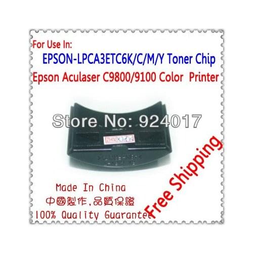 For Epson C9100 C9800 C9100B C9100DT C9100PS Toner Chip,For Epson C13S050195 C13S050196 C13S050197 C13S050198 Toner Chip Data