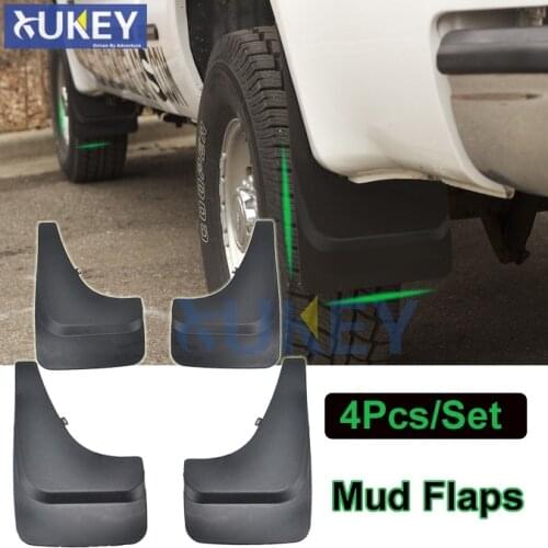 Universal Pickup Trunk SUV Mud Flaps Large SUV Pick up Mudflaps Splash Guards For Toyota Tundra Tacoma 4Runner Hilux Vigo 2018