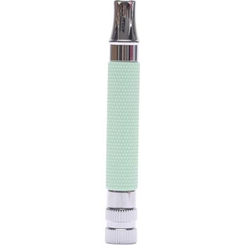 Yaqi Pistachio Green and Chrome Color Brass Safety Razor Handle