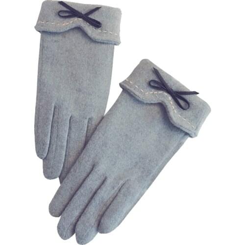 Womens Touching Screen Gloves Winter Warm Elegant Gloves Wrist Mittens Cashmere Female plush thick mittens guantes Driving Ski