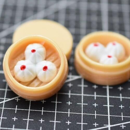 1pcs/lot resin solid Simulation stuffed bun 25mm Cabochons Scrapbooking Hair Bow Center DIY Christmas decration