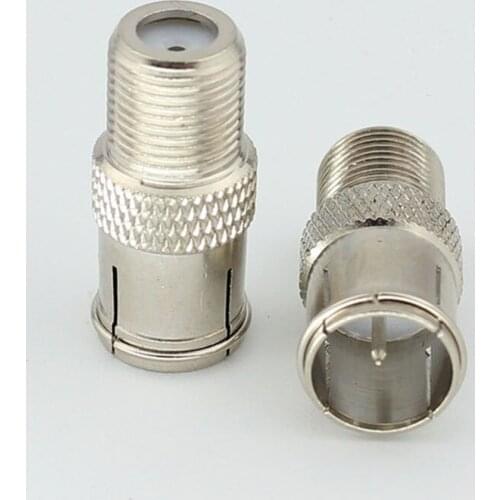 100pcs/lot Inch filament quick plug / adapter / HD network TV connector / satellite connector cable TV F head