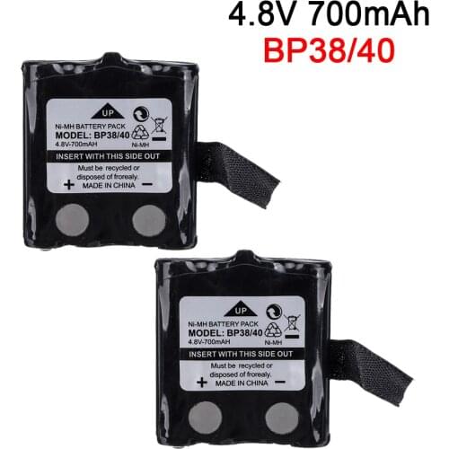 4.8V 700mAh NI-MH Bateria Battery For Uniden BP-38 BP-40 BT-1013 BT-537 For MOTOROLA TLKR T4 T5 T6 T7 T8 GMR FRS 2Way Radio