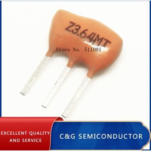 50pcs Ceramic Resonators ZTT 3.64MHZ 3.64MHZ 3.64M 3P DIP-3