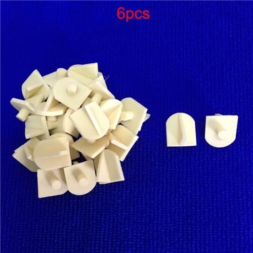 6pcs Resin Mast Seat Length 11mm Width 13mm Dia 3.8mm Simulation Spare Parts for RC DIY Boat Gin Pole Mounting Bracket Holder