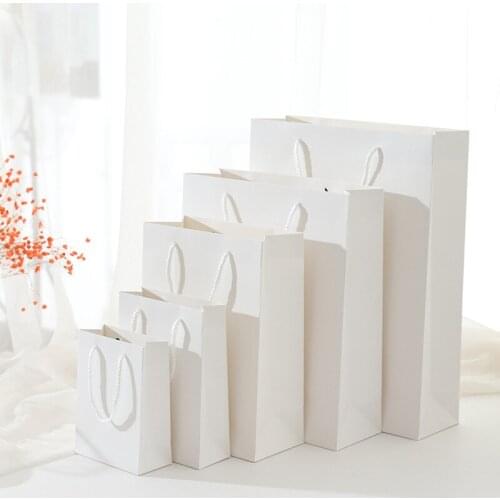 White/Black Multifuntion Gift Bag Wedding Candy Box Gift Bag Pure Color Paper Bag Chocolate Boxes Cookies Bag Clothing Gift Bags