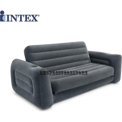 Genuine Intex Double Inflatable Sofa Folding Sofa Bed Lunch Break Bed Lazy Leisure Sofa Pump