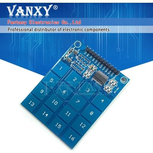 1pcs 16 Way XD-62B TTP229 Capacitive Touch Switch Digital Sensor Module Board Plate new