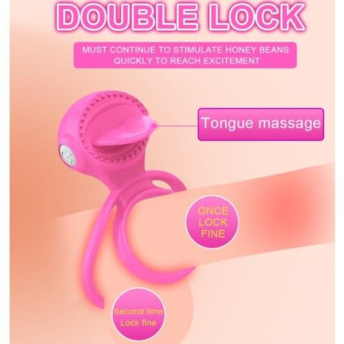 EXVOID Oral Licking Scrotum Bind Tongue Vibrators Sex Toys for Men Male Delay Ejaculation Long Lasting Penis Vibrating Ring