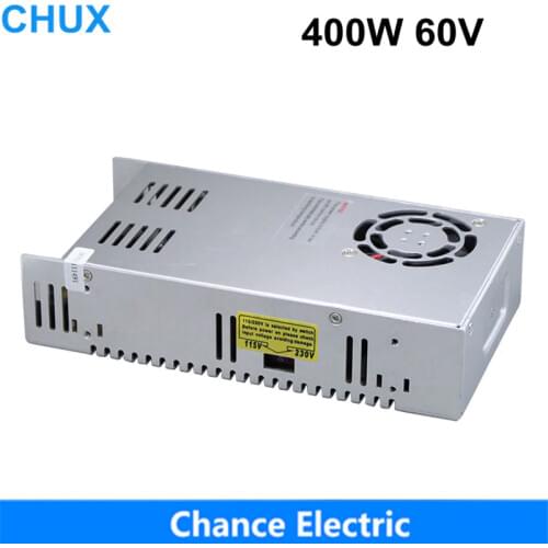400W 60V 6.7A Single Output Switching power supply for CCTV camera LED Strip light AC to DC CNC SMPS
