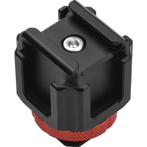 Cold Shoe Adapter Bracket Lightweight Cold Shoe Mounts Extension for DSLR ILDC Camera Video Light Microphone Monitor Video