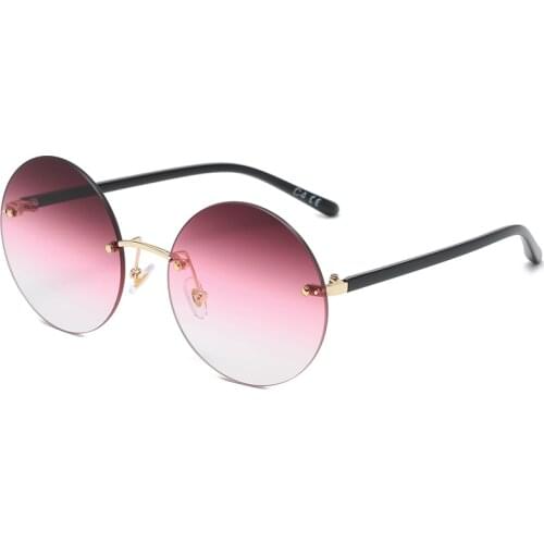 Hip-hop Retro Round Sunglasses Polarized Sunglasses For Men And Women Round Frame Prince Of The Republic Of China Mirror 50277