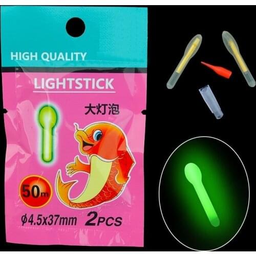 Fishing Light Stick 10pcs/lot 5 Packs Bulb Shape Fishing Float Position Mark Glow Stick Fishing Float Light Tube Accessories