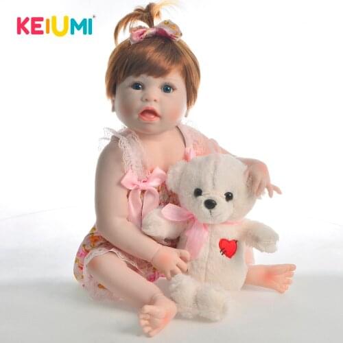 23 Inch Lovely Baby Reborn Silicone Full Body Doll 57 cm Handmade Reborn Bonecas Toddler Bed Time Toy For Birthday Surprise