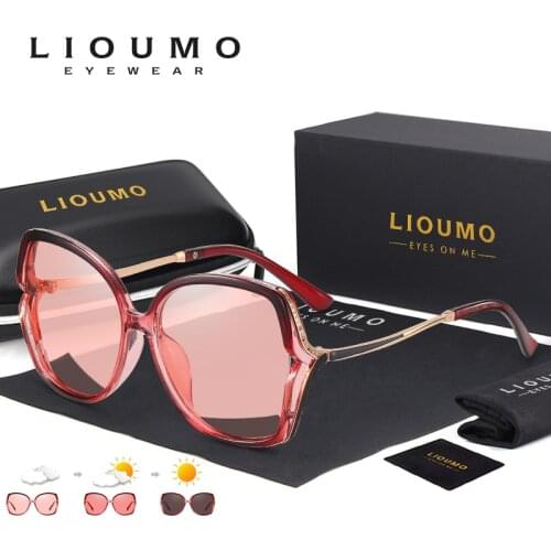 Женские солнцезащитные винтажные очки LIOUMO China At AliExpress