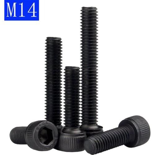 M14 - 2 ( 14mm ) Black 12.9 Grade Alloy Steel Allen Hex Socket Cap Head Screw DIN 912 Bolts 14mm