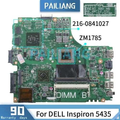 PAILIANG Laptop motherboard For DELL Inspiron 5435 ZM1785 Mainboard 12213-SC 0616FF 216-0841027 DDR3 tesed