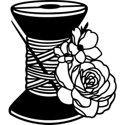 Miss Vintage Flower Sewing Coil Metal Cutting Dies Scrapbooking New 2021 Decor DIY Mold Embossing Stencil Card Die Cut