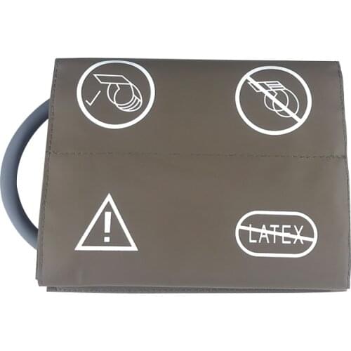 Reusable Noninvasive Blood Pressure Cuff NIBP Cuff Adult Use Medical Grade Single Hose Brown Color for Philips M1574A