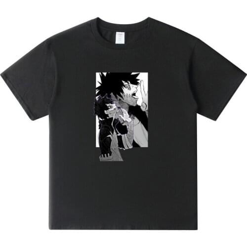 New Hip Hop ANIME My Hero Academia cotton T Shirt men Harajuku Unisex Anime Dabi T-Shirt male T Shirts