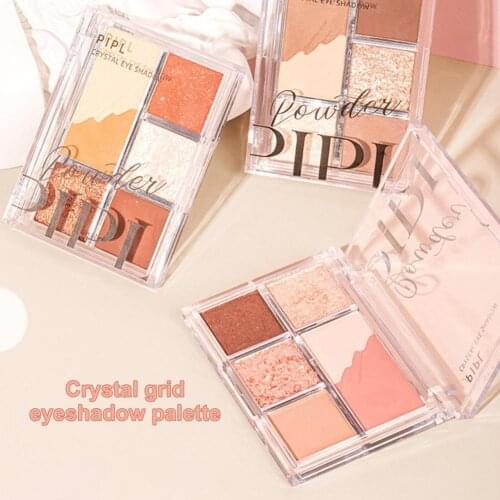 9g Eyeshadow Palette Long Lasting No Smudging Eye Makeup 5 Colors Matte Glitter Makeup Eye Shadow Palette for Girl