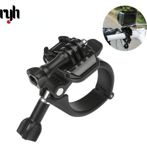 360 Rotary Clamp Handlebar Pole Tube Mount for GoPro Hero 8 7 6 5 4 Xiaomi Yi 4K Eken Sjcam Osmo Action Cam for Go Pro Accessory
