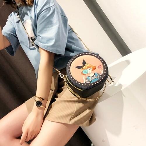 Женские круглые сумки Purple spirit bird China At AliExpress