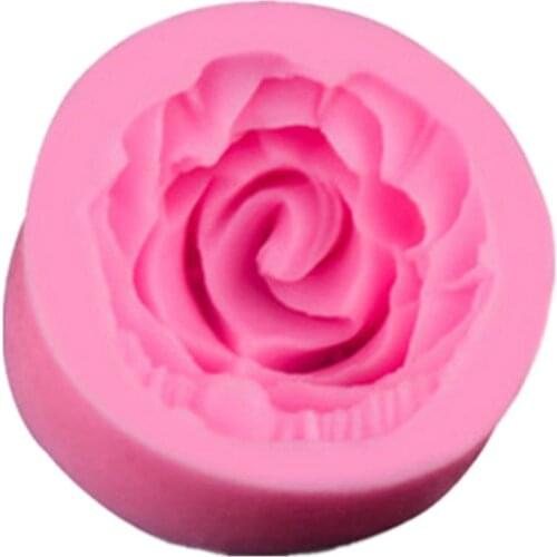 Rose Flower Silicone Cake Mold 3D Flower Fondant Mold Cupcake Jelly Candy Chocolate Decoration Baking Tool Moulds