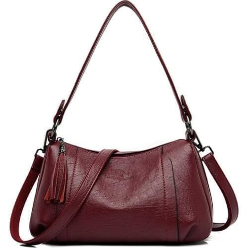 2020 Soft Leather Shoulder Bags Crossbody Bags For Women Sac A Main Female Messenger Bag Bolsa Feminina Ladies Handbag For Girls