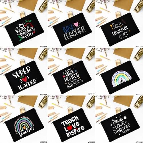 Teachers Stationary Pouch Teacher Survival Kit Bag Teacher Life Stationary Pouch Cosmetic Organizer Back To School Gifts