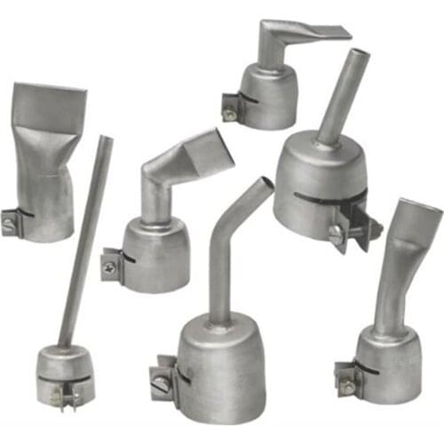 Welding Nozzles For Vinyl Pvc Plastic Hot Air Gun Round 90 degree 120 degree Flat Nozzle Stainless Steel Alloy Material