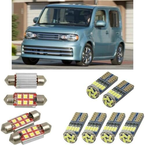 Superbright Interior led Car lights For Nissan Cube z12 hatchback Largo c23 minivan Lefa ze1 hatchbac dome map light