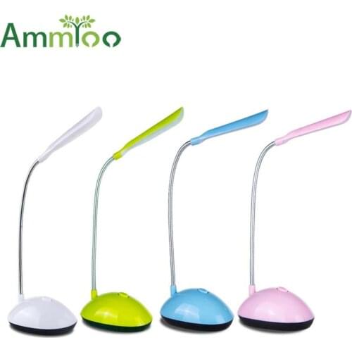 LED Night Light Kids Bedroom Flexible Adjustable Reading Desk Lamp Battery Powered Children Eye Protection Reading Book Lights