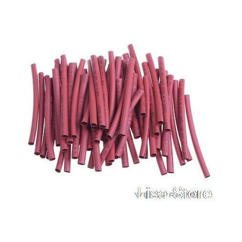 100+-2%PCS 6.0mm Diameter Red Yellow Green Blue Black White Clear Heat Shrinkable Tube Shrink Tubing 100mm length 2:1