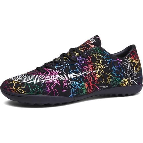 ZHENZU Turf Football Boots Men Kids Indoor Soccer Shoes Original Cleats Sport Sneakers Size 35-44 chaussure de foot