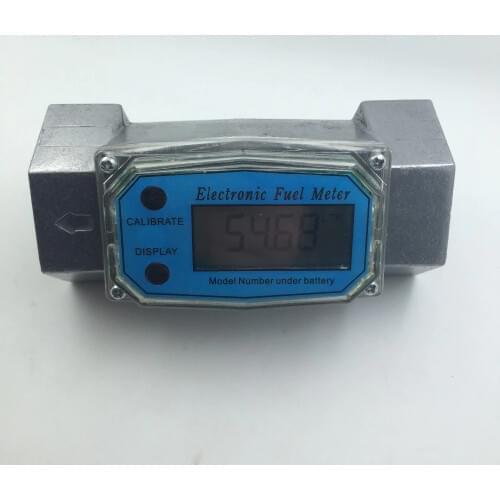 1.5 inch Turbine Digital Diesel Fuel Flow Meter NPT 10-200 L/GAL/PT/QT