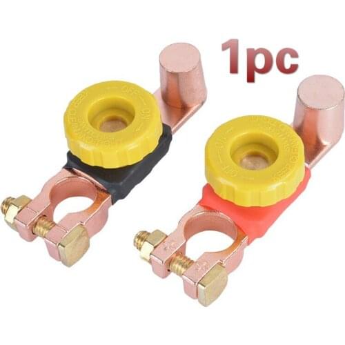 1pc positive negative automobile Brass Power Switch Battery Pile Head Terminal Clip Joint Power-off Protection Anti-leakage