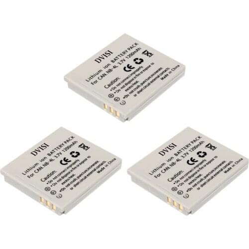 3Pcs/lot Retail Good lithium Digital Camera Battery NB-4L NB4L For Canon IXUS 220 HS Digital 100 IS 120 TX1 Power Shot SD200