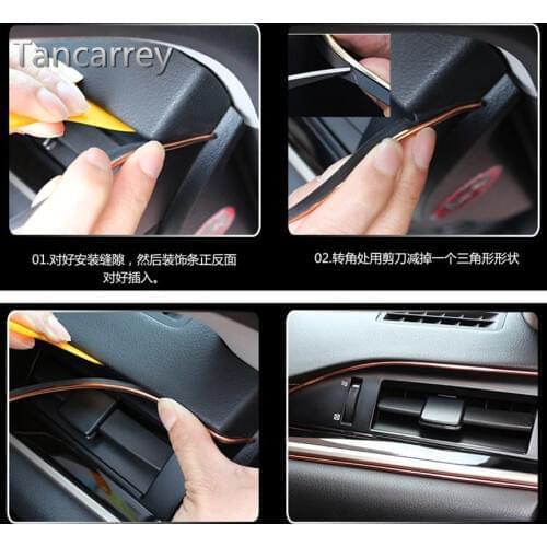 5M Interior Decoration Strip Car Styling Sticker For audi a6 c6 mk7 golf snowboard new nissan fiesta 2015 ford Accessories