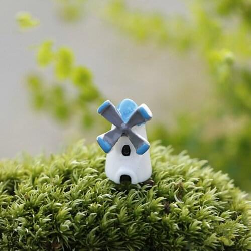 5 pcs Mini Windmill Fairy Garden Miniatures Manualidades Windmills Miniature Garden Decoration Craft Miniature Garden Figurines