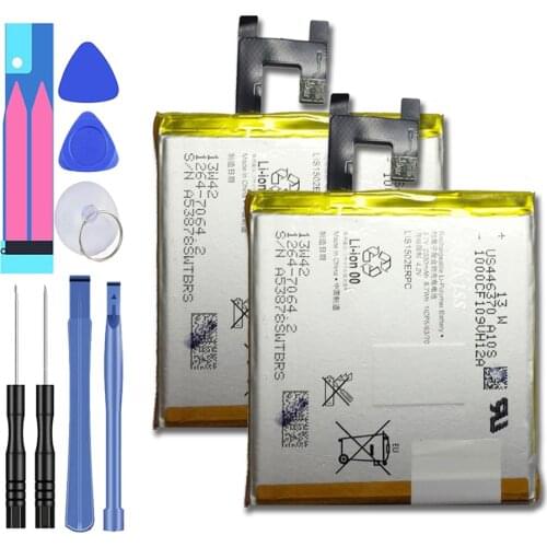 New L36 M2 S39H LIS1502ERPC 2330mAh battery For Sony Xperia Z L36h L36 c6602 C6603 S39H C2305 M2 S50H D2303 D2305 D2306 + Tools